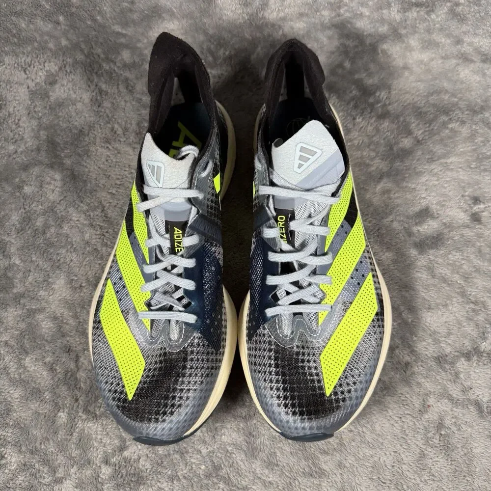 Adidas AdiZero Takumi 9 Running Shoes Blue Lucid Lemon IG3133 Men’s Size 5.5